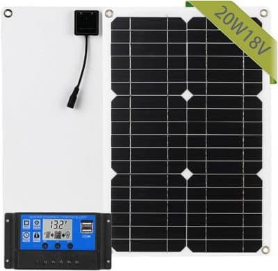 CHJAA-20W-Sonnenkollektoren-Solaranlage-12V-Sonnenkollektoren-Monokristalline-Dual-USB-Solarzellen