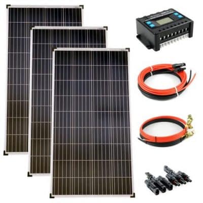 solartronics-Komplettset-3x140-Watt-Poly-Solarmodul-30A-Laderegler-blau-Solarkabel-Solarstecker-Photovoltaik-Inselanlage
